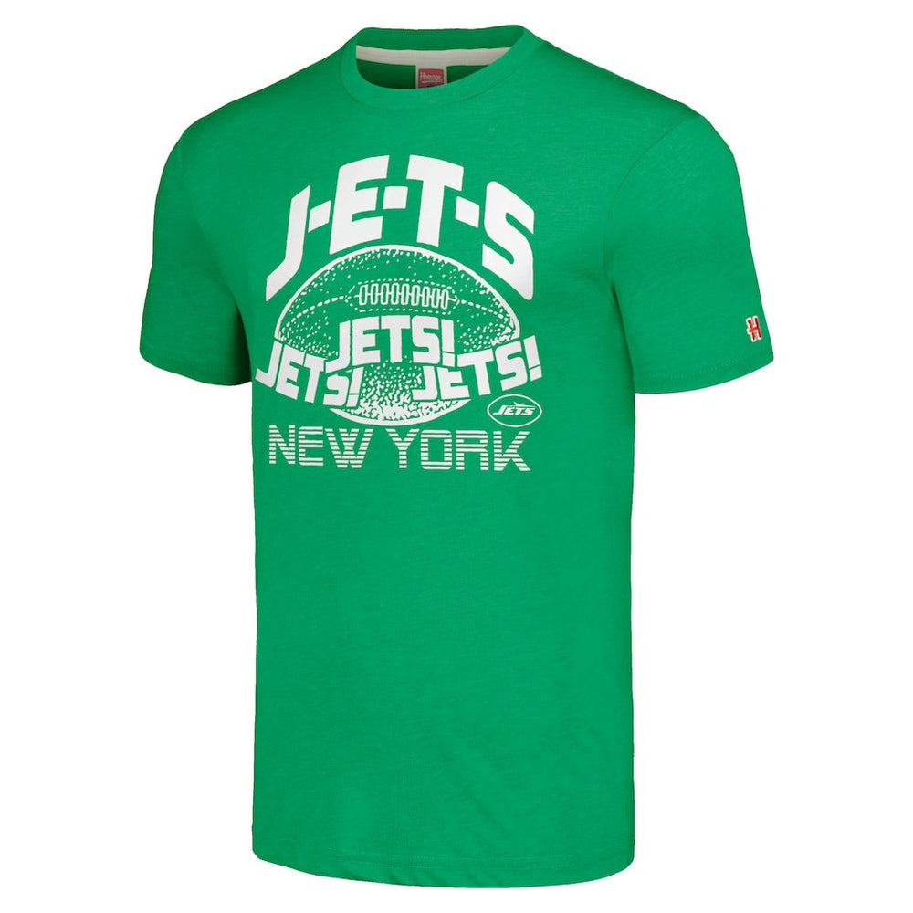 New York Jets Homage Unisex J-E-T-S Tri-Blend T-Shirt - Green T-shirts