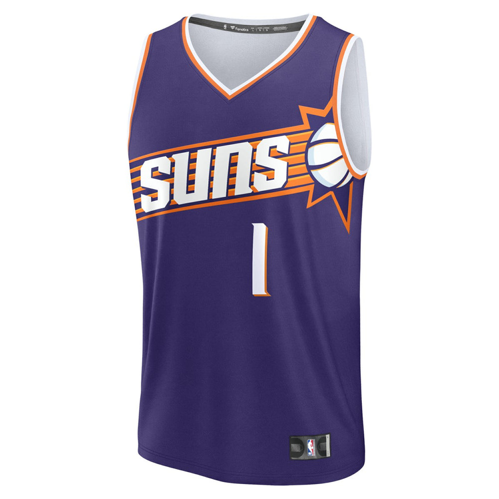 Devin Booker Phoenix Suns Fast Break Replica Player Jersey Icon Edition Purple - Fanatics