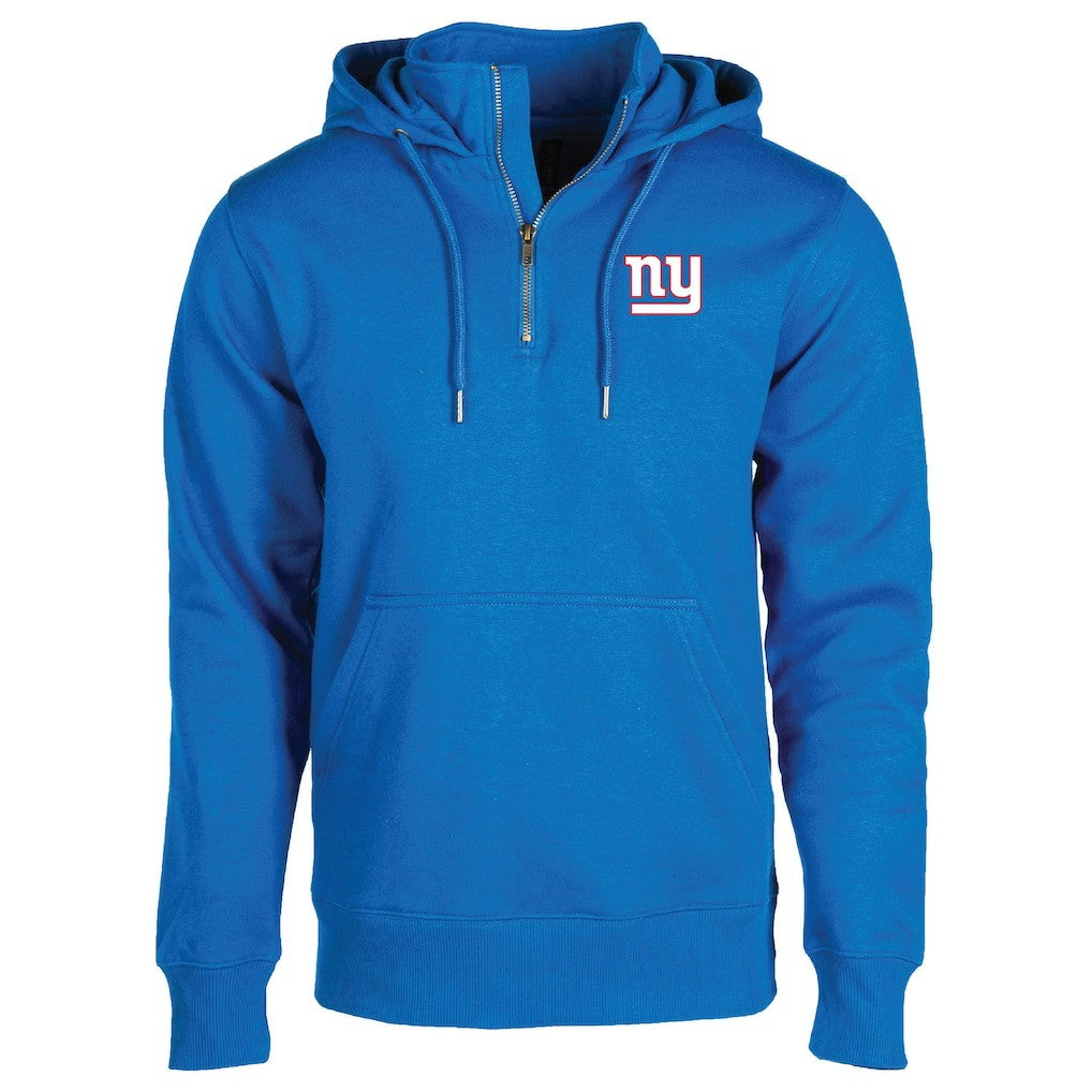 New York Giants Dunbrooke Unisex Defender Quarter-Zip Hoodie - Royal Hoodies