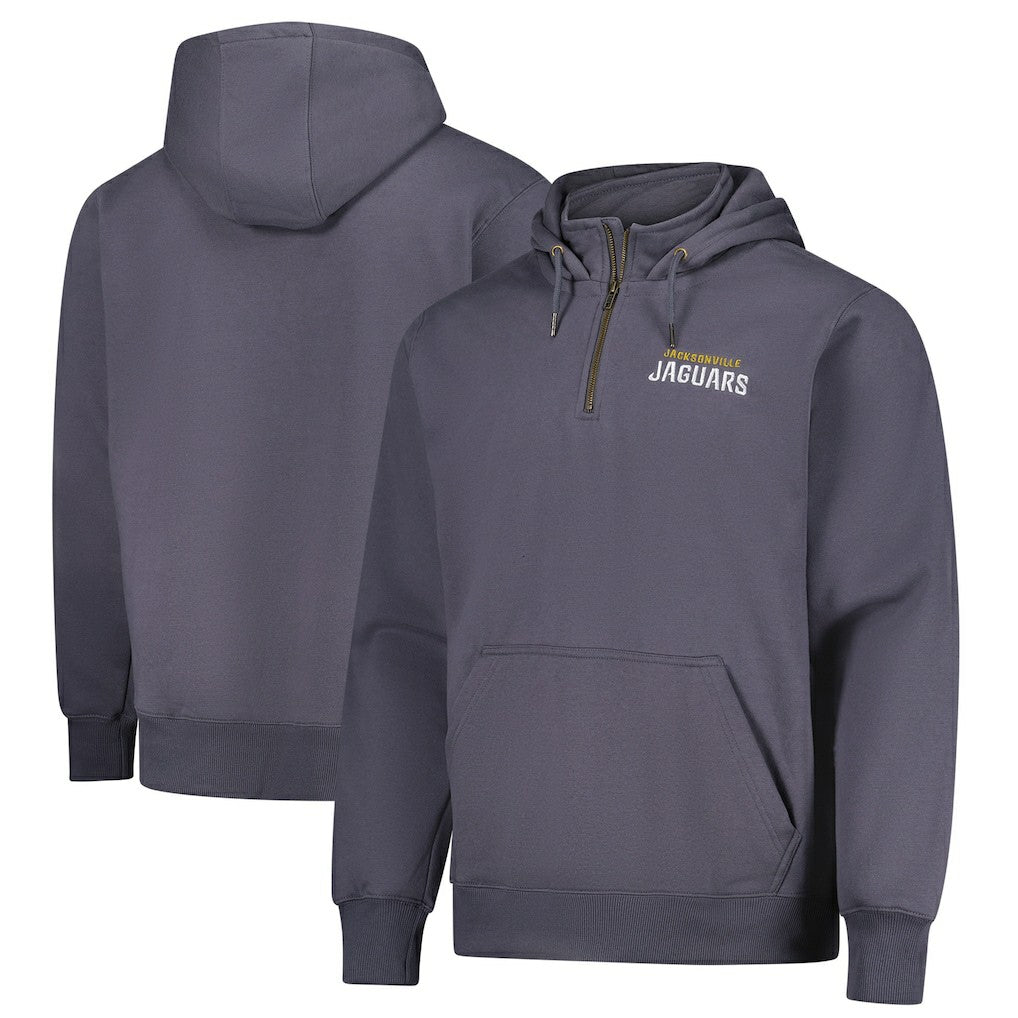 Jacksonville Jaguars Dunbrooke Unisex Defender Quarter-Zip Hoodie - Graphite Hoodies
