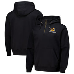Cincinnati Bengals Dunbrooke Unisex Defender Quarter-Zip Hoodie - Black Hoodies