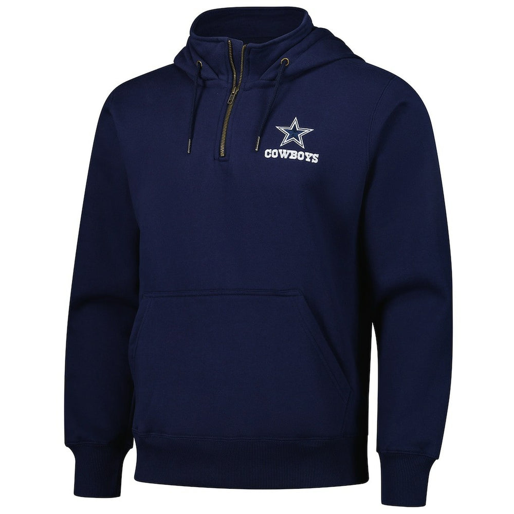 Dallas Cowboys Dunbrooke Unisex Defender Quarter-Zip Hoodie - Navy Hoodies