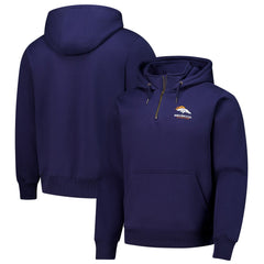 Denver Broncos Dunbrooke Unisex Defender Quarter-Zip Hoodie - Navy Hoodies