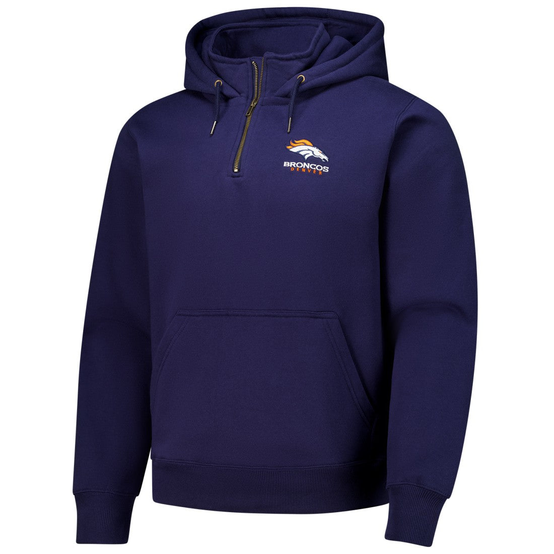 Denver Broncos Dunbrooke Unisex Defender Quarter-Zip Hoodie - Navy Hoodies