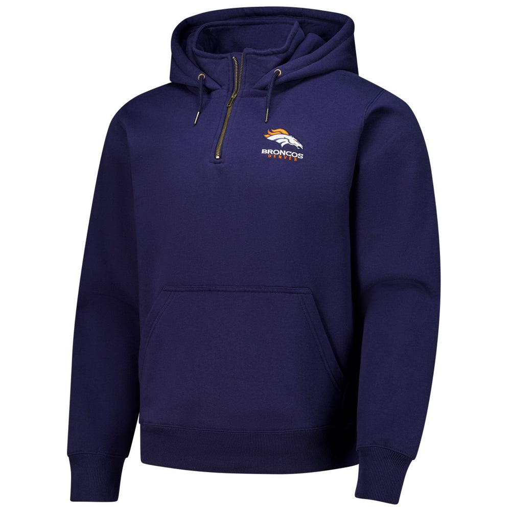 Denver Broncos Dunbrooke Unisex Defender Quarter-Zip Hoodie - Navy Hoodies