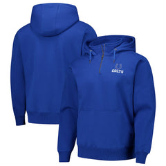 Indianapolis Colts Dunbrooke Unisex Defender Quarter-Zip Hoodie - Royal Hoodies