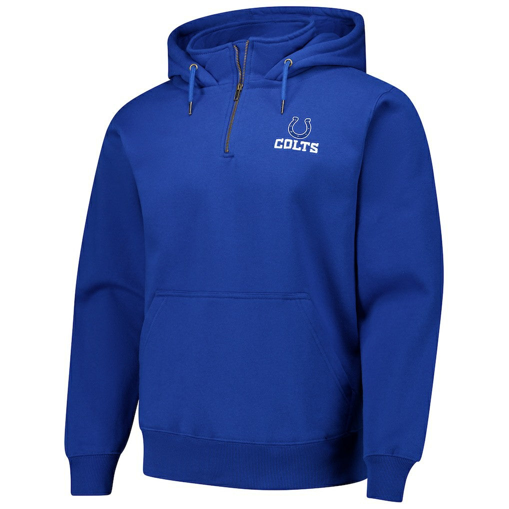 Indianapolis Colts Dunbrooke Unisex Defender Quarter-Zip Hoodie - Royal Hoodies
