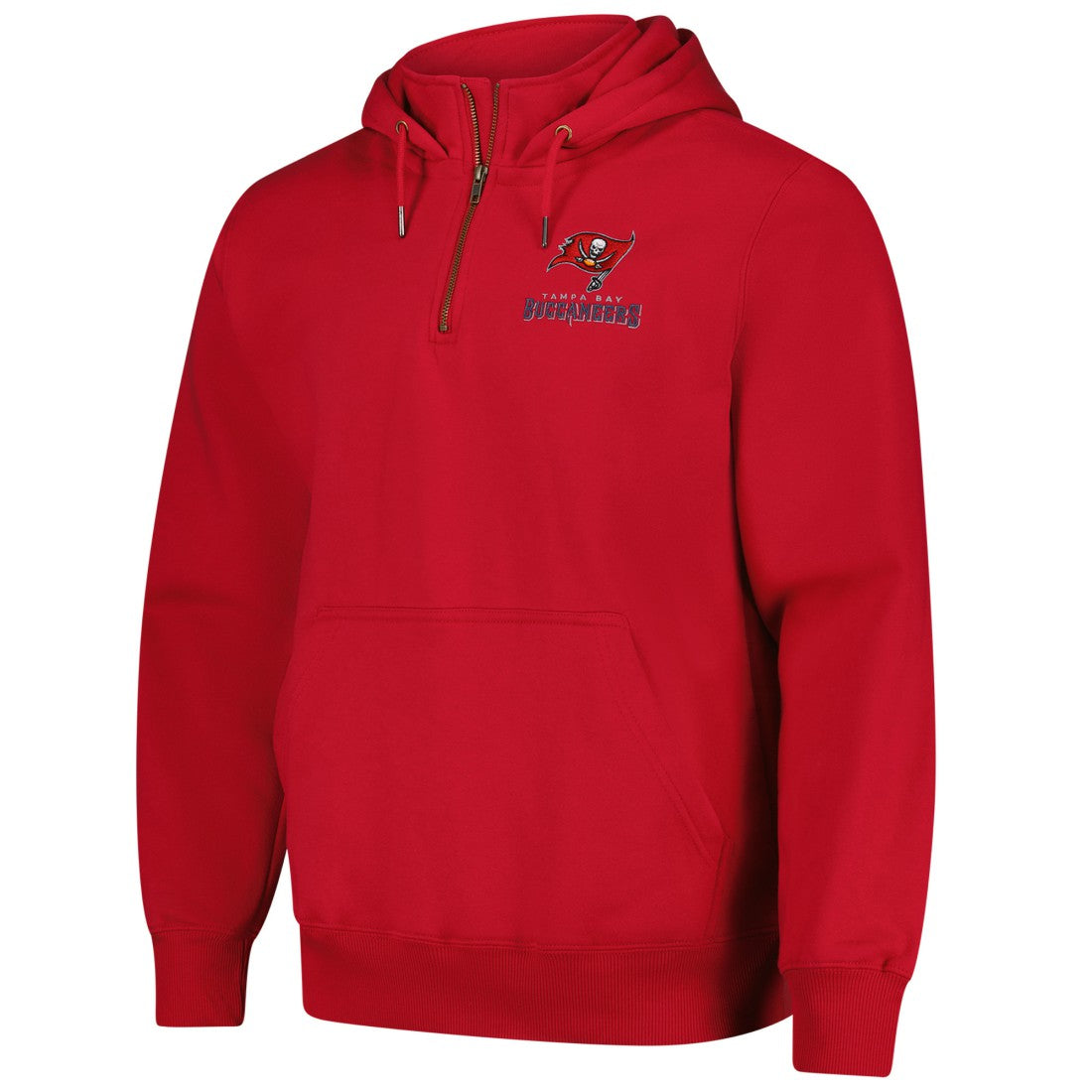 Tampa Bay Buccaneers Dunbrooke Unisex Defender Quarter-Zip Hoodie - Red Hoodies