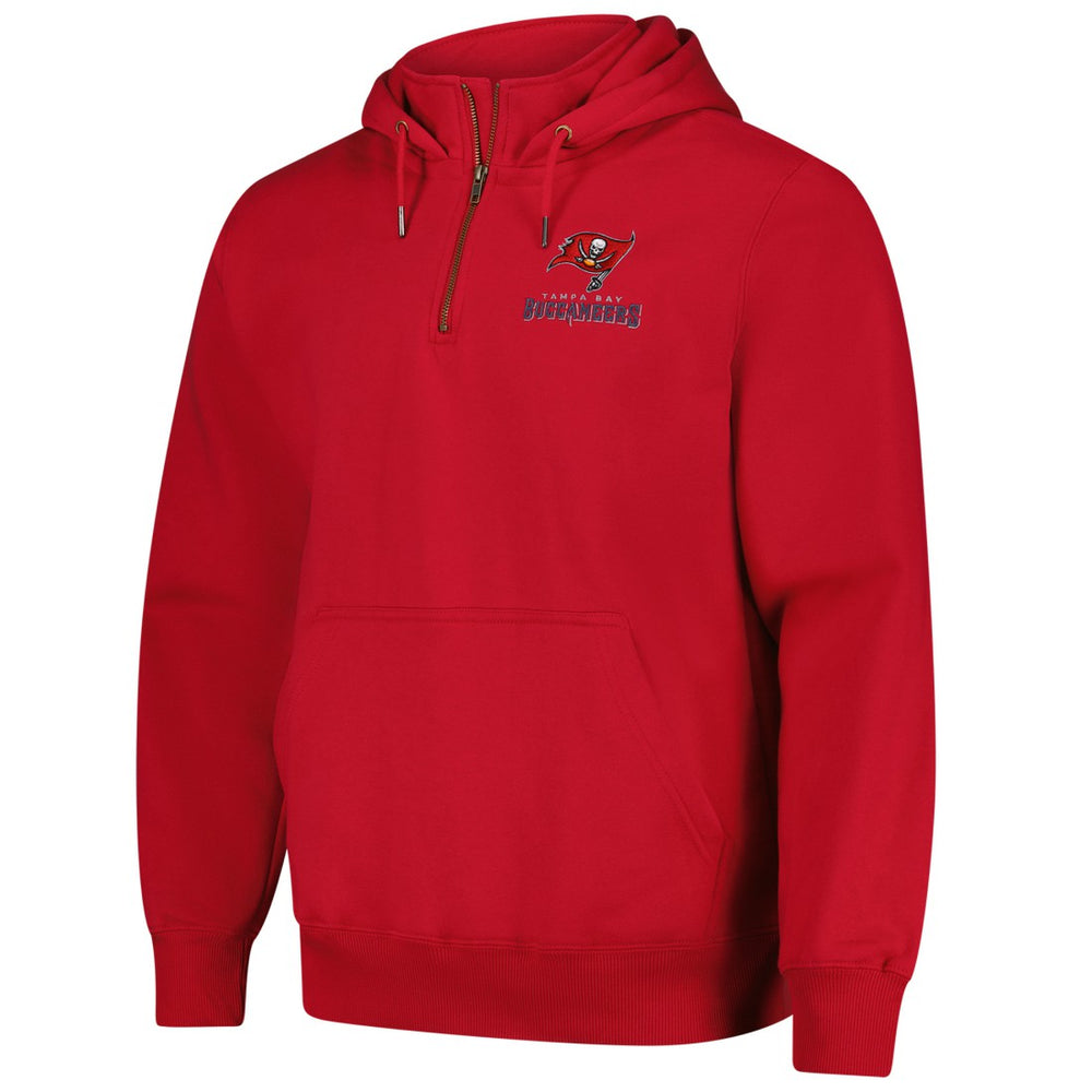 Tampa Bay Buccaneers Dunbrooke Unisex Defender Quarter-Zip Hoodie - Red Hoodies