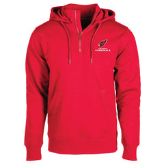 Arizona Cardinals Dunbrooke Unisex Defender Quarter-Zip Hoodie - Cardinal Hoodies