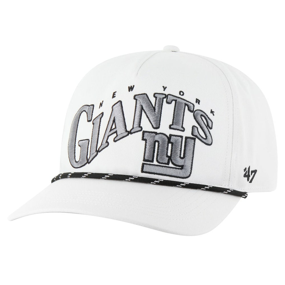 New York Giants '47 Wave Speckle Hitch Rope Adjustable Hat - White Hats