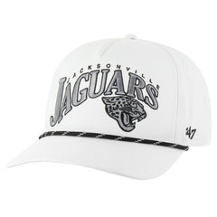 Jacksonville Jaguars '47 Wave Speckle Hitch Rope Adjustable Hat - White Hats