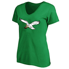 Saquon Barkley Philadelphia Eagles Women's Plus Size Fair Catch Name & Number Scoop Neck T-Shirt - Kelly Green T-shirts