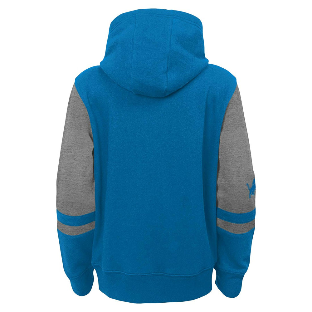 Detroit Lions Preschool Stadium Color Block Full-Zip Hoodie - Blue Hoodies