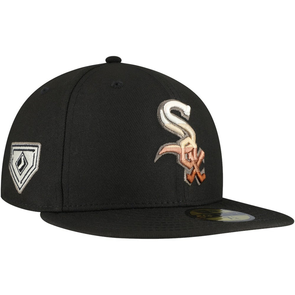 Chicago White Sox New Era Dune Gradient Side Patch 59FIFTY Fitted Hat - Black Hats