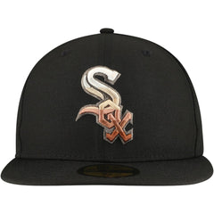 Chicago White Sox New Era Dune Gradient Side Patch 59FIFTY Fitted Hat - Black Hats