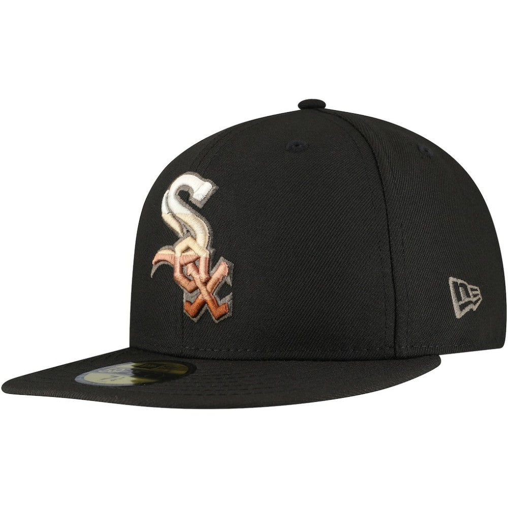 Chicago White Sox New Era Dune Gradient Side Patch 59FIFTY Fitted Hat - Black Hats