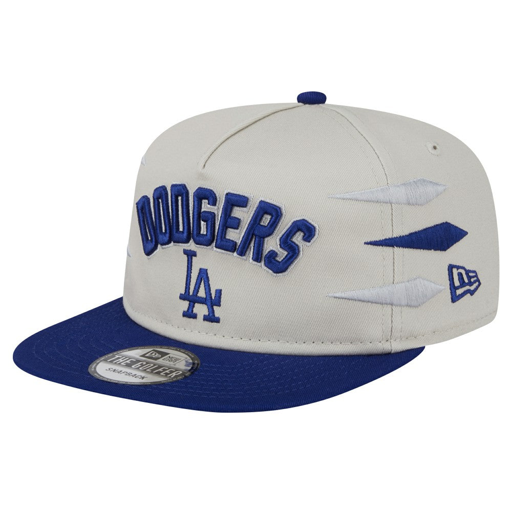 Los Angeles Dodgers New Era Iron Golfer Snapback Hat - Cream Hats
