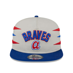 Atlanta Braves New Era Iron Golfer Snapback Hat - Cream Hats