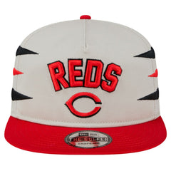 Cincinnati Reds New Era Iron Golfer Snapback Hat - Cream Hats
