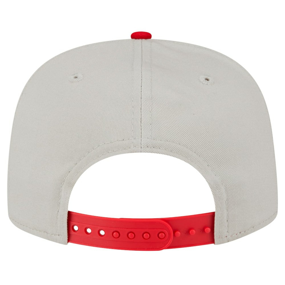 Cincinnati Reds New Era Iron Golfer Snapback Hat - Cream Hats