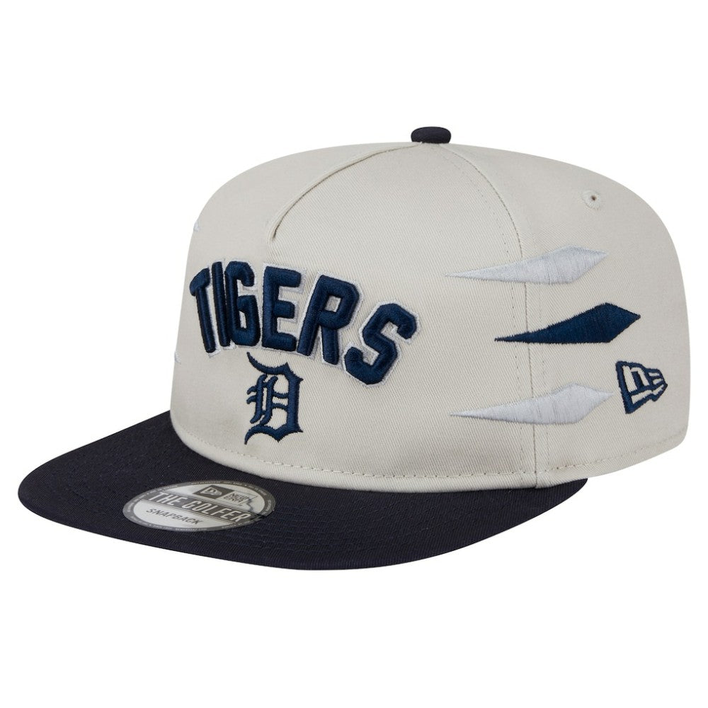 Detroit Tigers New Era Iron Golfer Snapback Hat - Cream Hats