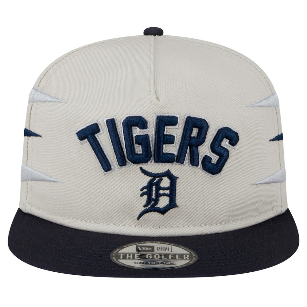 Detroit Tigers New Era Iron Golfer Snapback Hat - Cream Hats