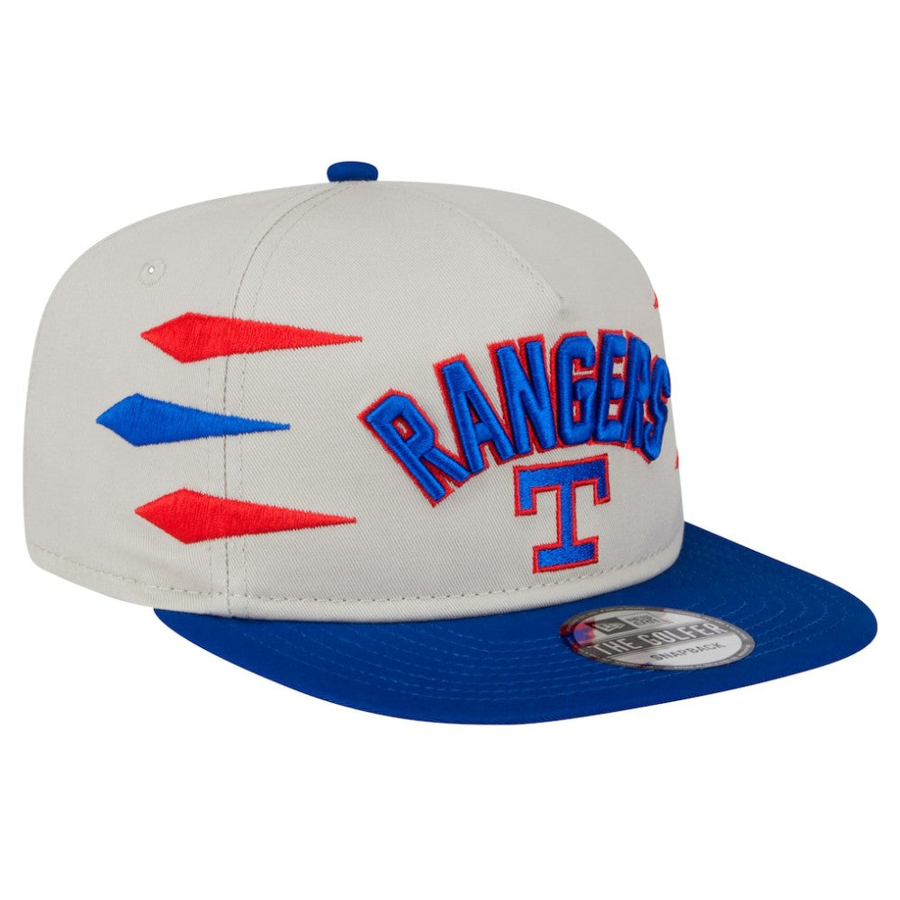 Texas Rangers New Era Iron Golfer Snapback Hat - Cream Hats