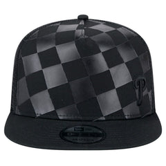 Philadelphia Phillies New Era Score Check 9FIFTY A-Frame Trucker Snapback Hat - Black Hats