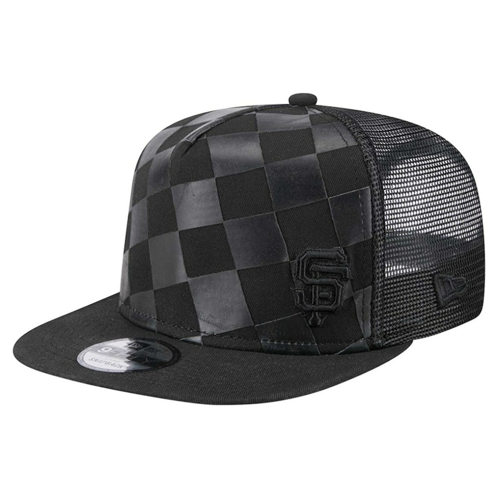 San Francisco Giants New Era Score Check 9FIFTY A-Frame Trucker Snapback Hat - Black Hats