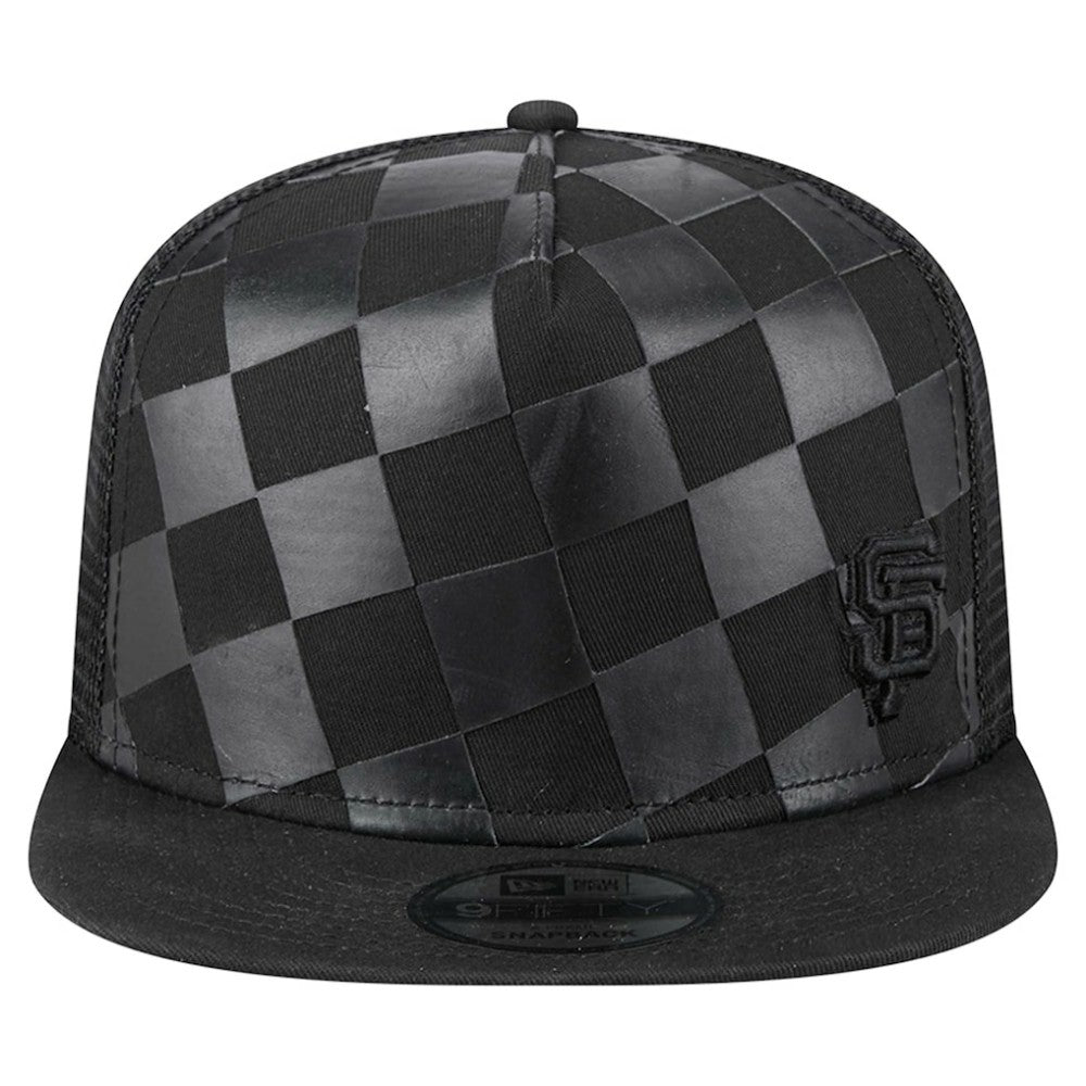 San Francisco Giants New Era Score Check 9FIFTY A-Frame Trucker Snapback Hat - Black Hats
