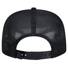 Atlanta Braves New Era Score Check A-Frame Trucker 9FIFTY Snapback Hat - Black Hats