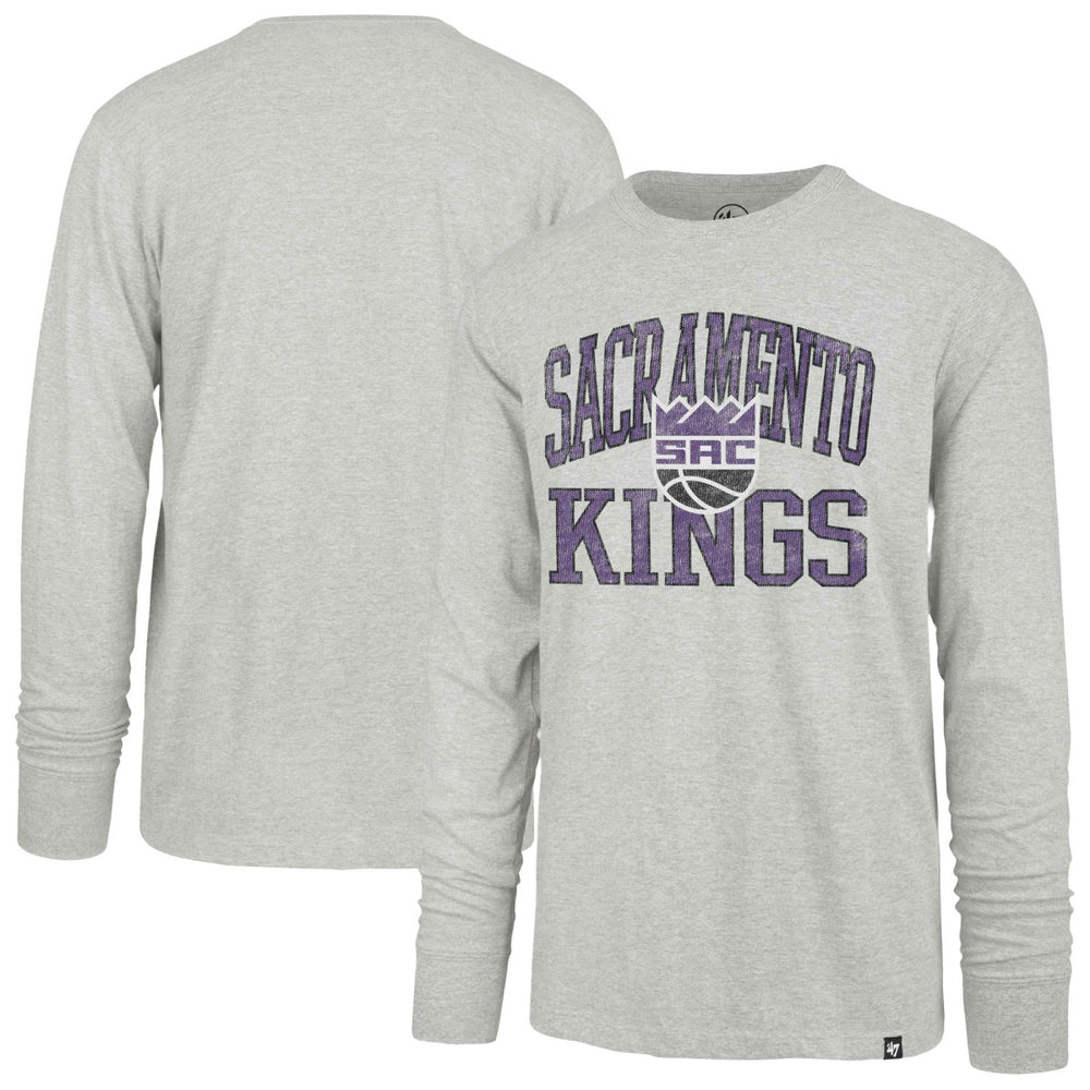 Sacramento Kings '47 First Rate Franklin Long Sleeve T-Shirt Gray - 47 brand