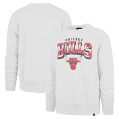 Chicago Bulls '47 Spotlight Headline Pullover Sweatshirt White - 47 brand