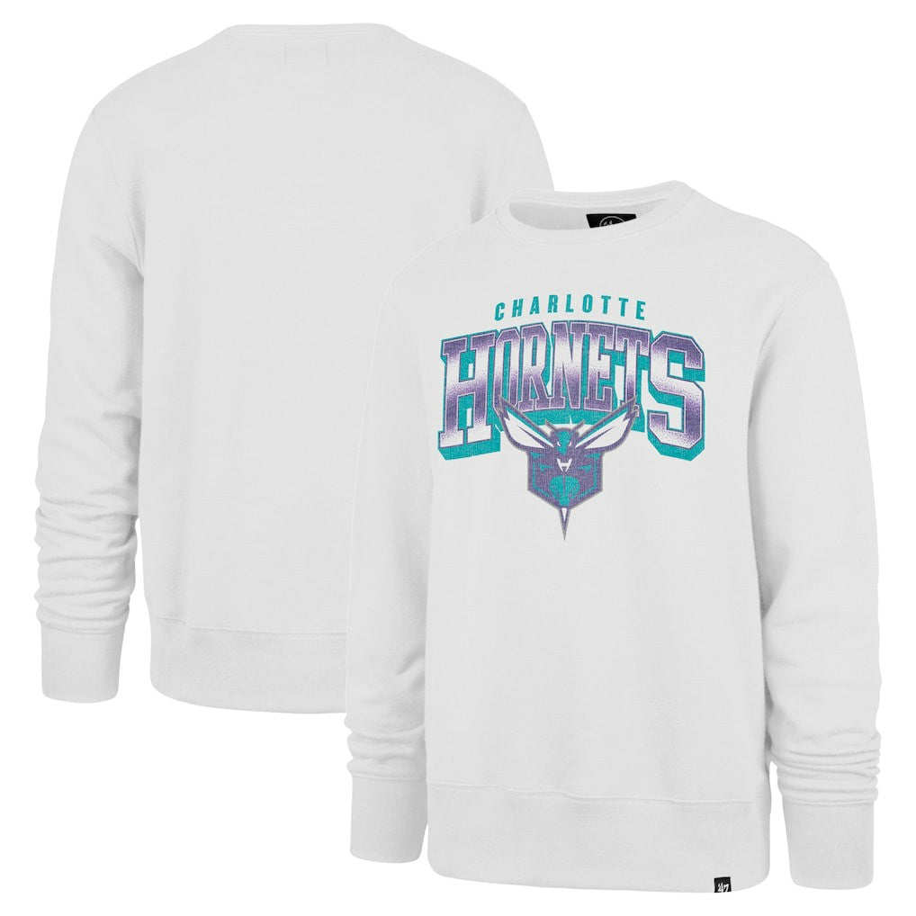Charlotte Hornets '47 Spotlight Headline Pullover Sweatshirt White - 47 brand