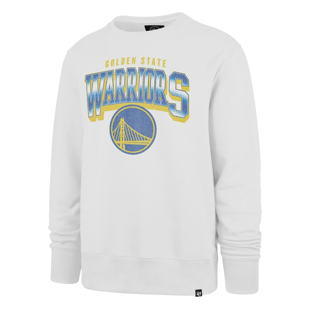 Golden State Warriors '47 Spotlight Headline Pullover Sweatshirt White - 47 brand outlet