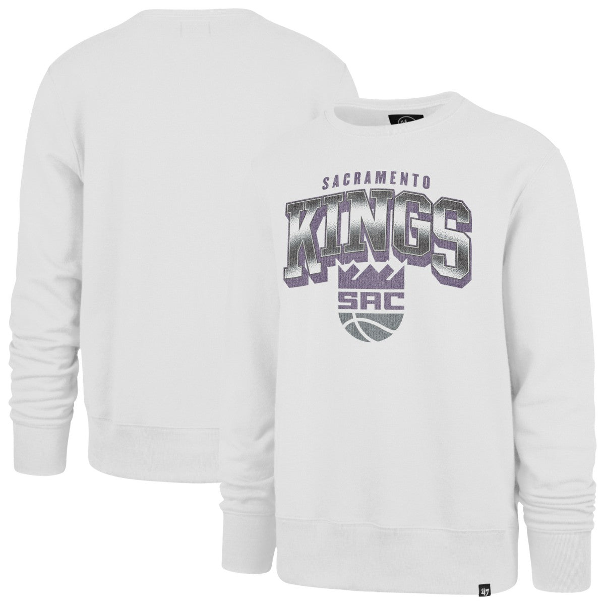 Sacramento Kings '47 Spotlight Headline Pullover Sweatshirt White - 47 brand