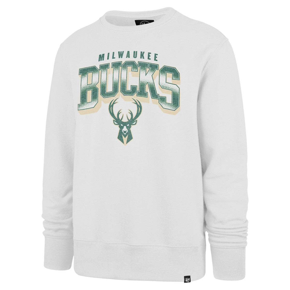Milwaukee Bucks '47 Spotlight Headline Pullover Sweatshirt White - 47 brand
