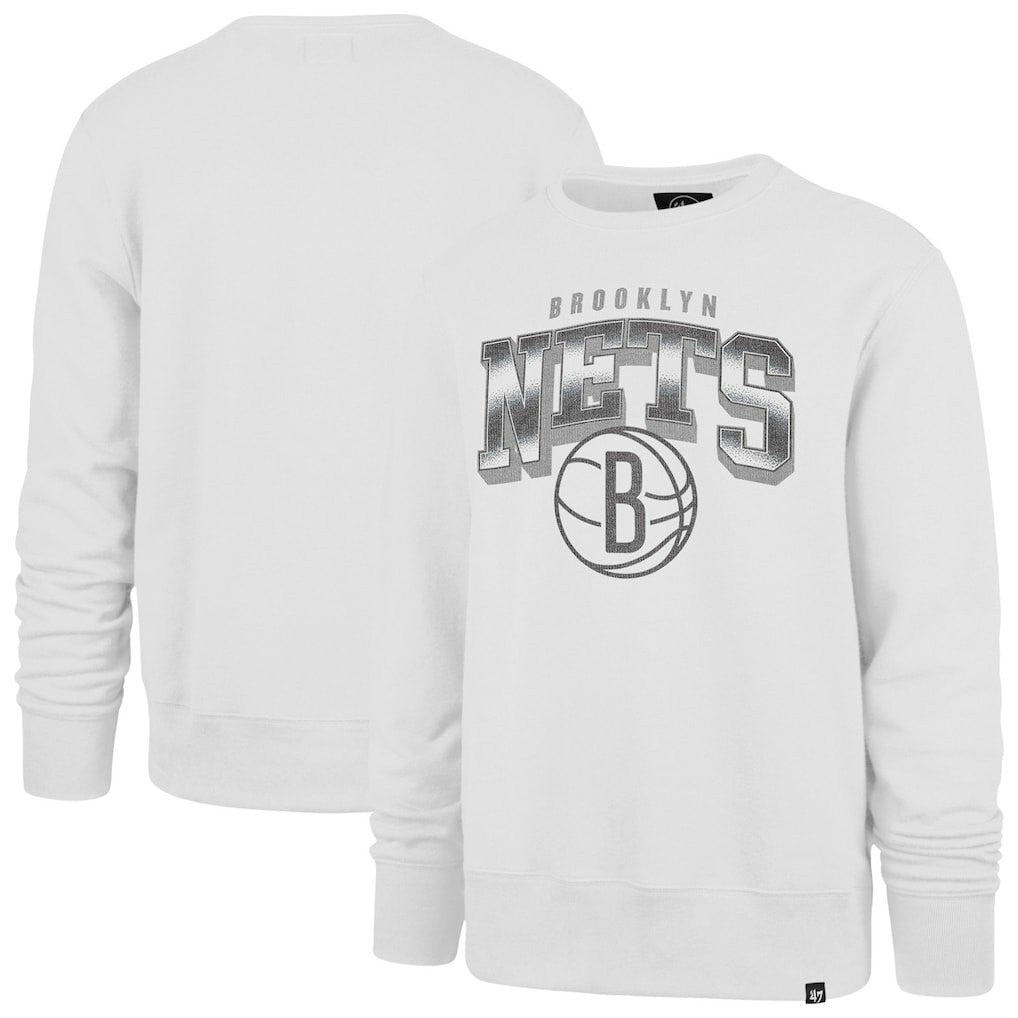Brooklyn Nets '47 Spotlight Headline Pullover Sweatshirt White - 47 brand