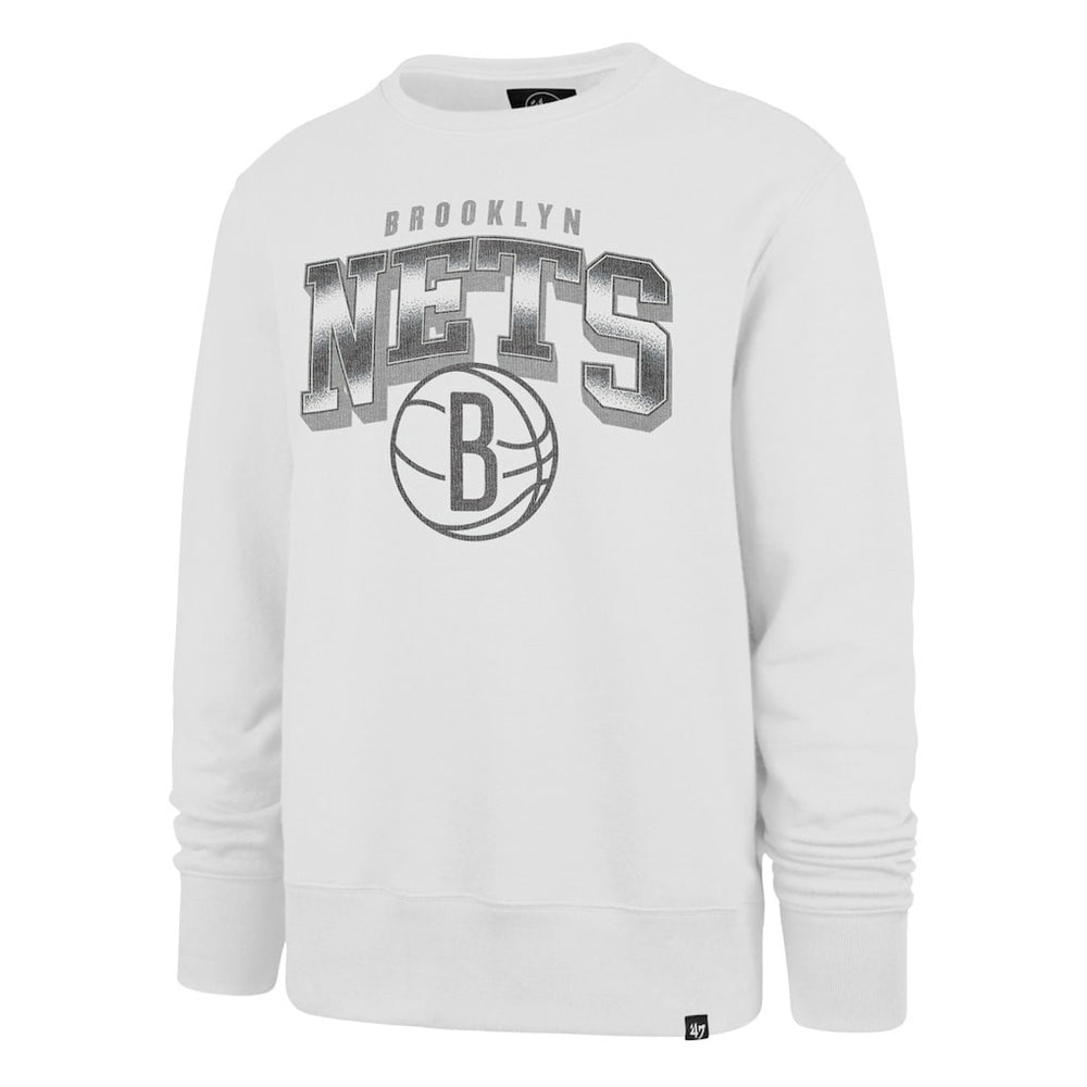 Brooklyn Nets '47 Spotlight Headline Pullover Sweatshirt White - 47 brand
