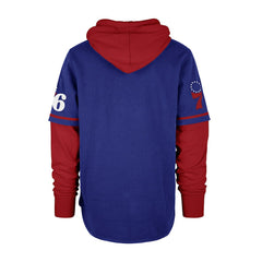 Philadelphia 76ers '47 Trifecta Shortstop Pullover Hoodie Royal - 47 brand