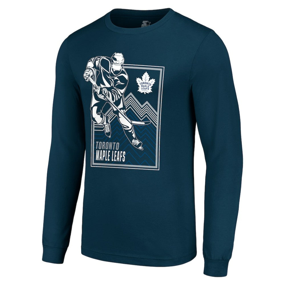 Toronto Maple Leafs Starter Player Grid Long Sleeve T-Shirt - Blue | US 201424545