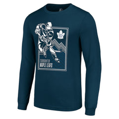 Toronto Maple Leafs Starter Player Grid Long Sleeve T-Shirt - Blue | US 201424545