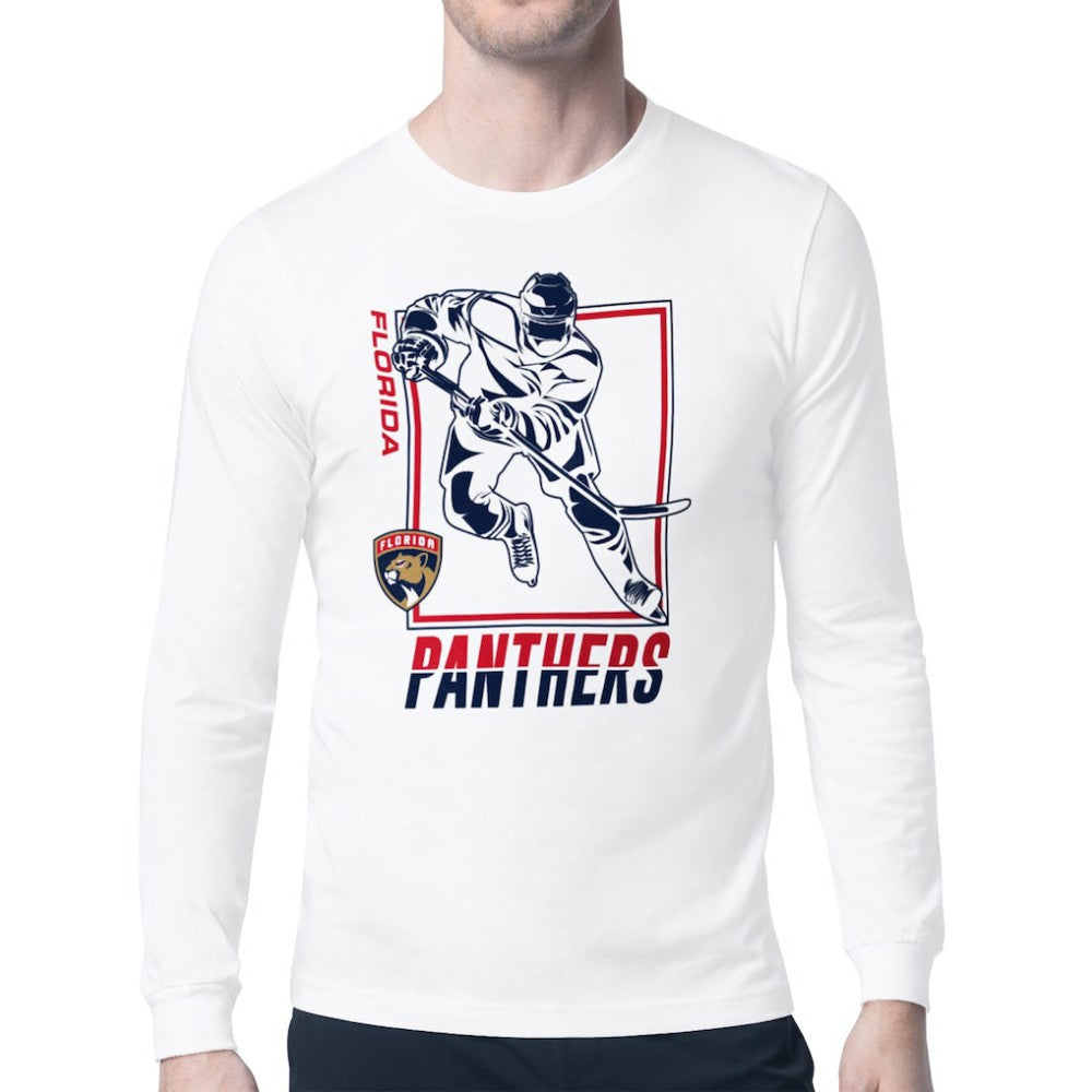 Florida Panthers Starter Player Grid Long Sleeve T-Shirt - White | US 201424580