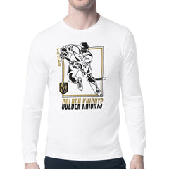 Vegas Golden Knights Starter Player Grid Long Sleeve T-Shirt - White | US 201424584