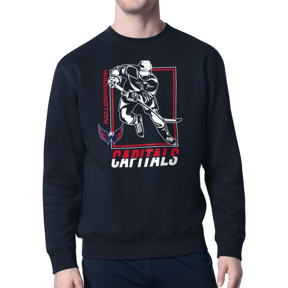 Washington Capitals Starter Player Grid Fleece Pullover Sweatshirt - Navy | US 201424781