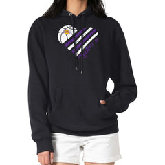 Los Angeles Lakers G-III 4Her by Carl Banks Women's Heart Pullover Hoodie - Black outlet
