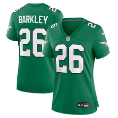 Saquon Barkley Philadelphia Eagles Women's Alternate Game Jersey - Kelly Green Jerseys
