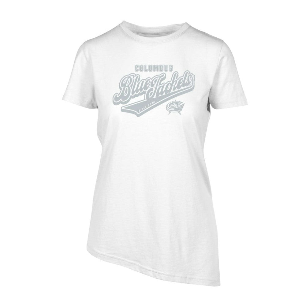Columbus Blue Jackets Levelwear Women's Birch Sweep T-Shirt - White | US 201425362