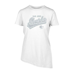 San Jose Sharks Levelwear Women's Birch Sweep T-Shirt - White | US 201425374